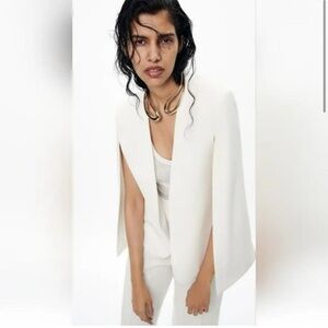 ZARA CAPE SLEEVE BLAZER